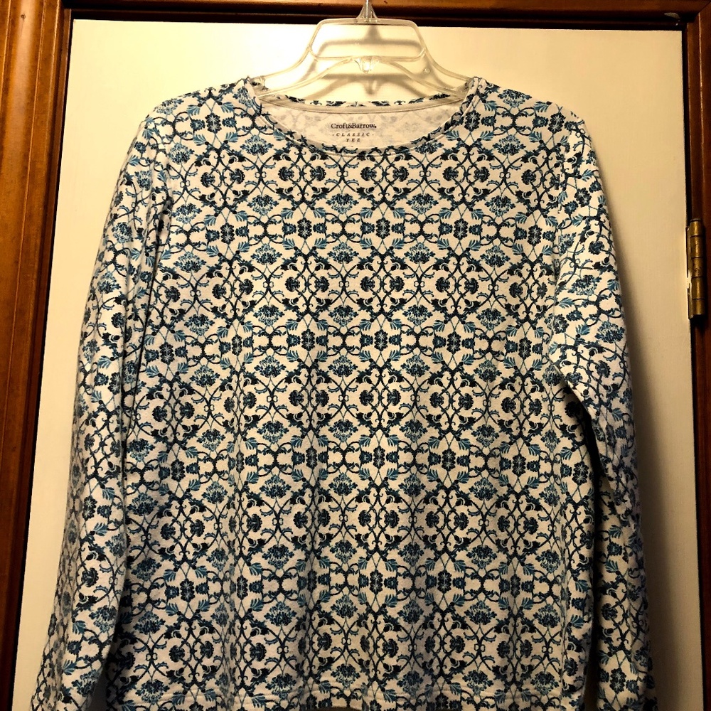 Croft & Barrow Women’s Patterned Classic Tee